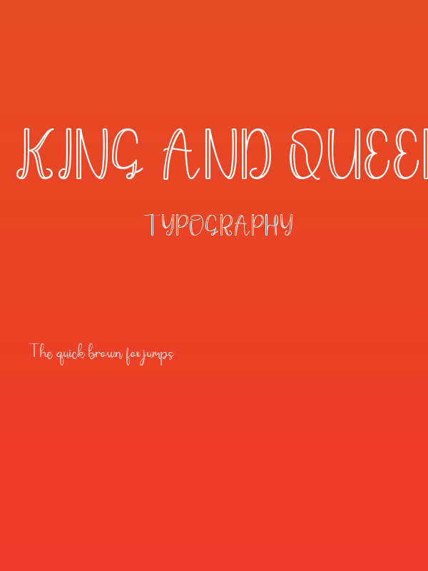 King And Queen Poster