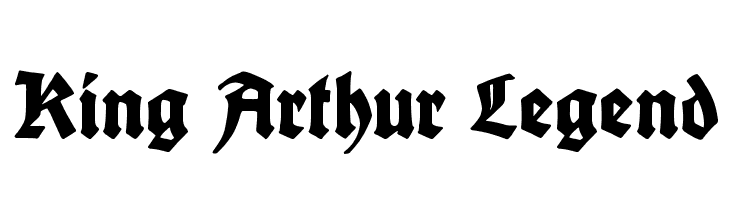 King Arthur Legend  Frei Schriftart Herunterladen