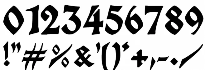 King Arthur Legend Font OTHER CHARS