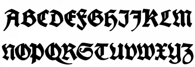 King Arthur Legend Шрифта ВЕРХНИЙ