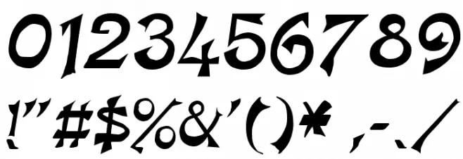 King Arthur Special Normal Шрифта ДРУГИЕ символов