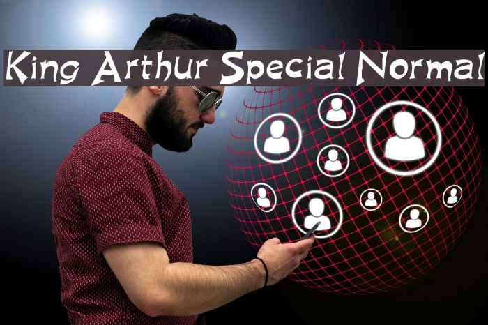 King Arthur Special Normal Font examples