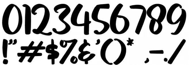 King Bird Font OTHER CHARS