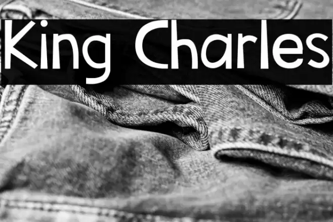 King Charles Font examples