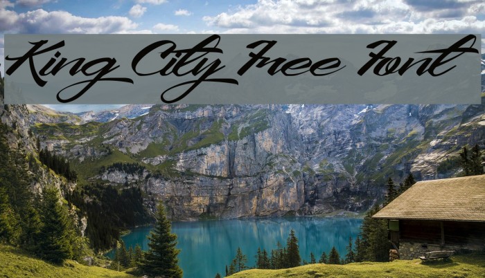 King City Free Font Font examples