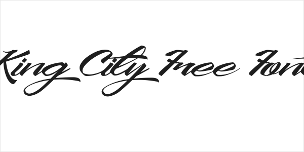 King City Free Font Logo