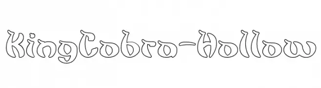 King Cobra-Hollow  Frei Schriftart Herunterladen