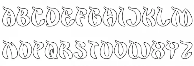 King Cobra-Hollow Font Litere mari