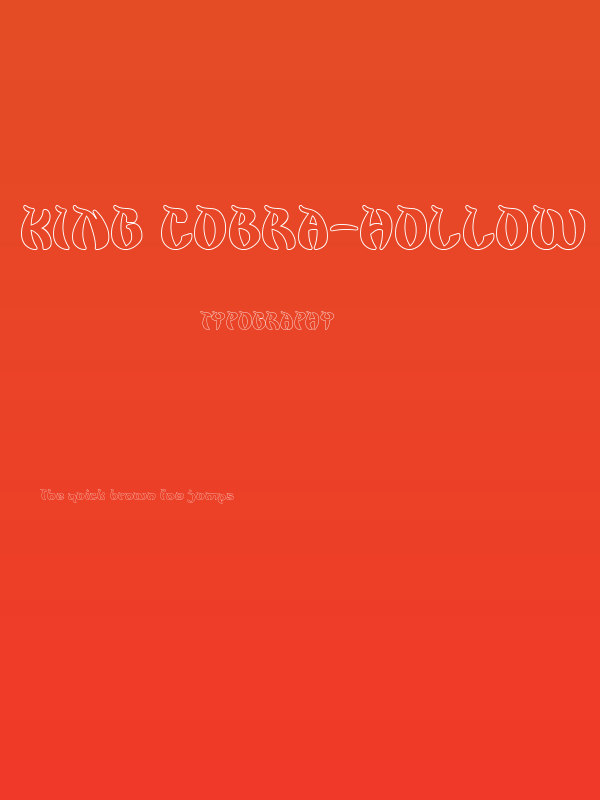 King Cobra-Hollow Poster