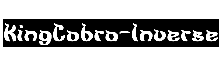 King Cobra-Inverse  Frei Schriftart Herunterladen