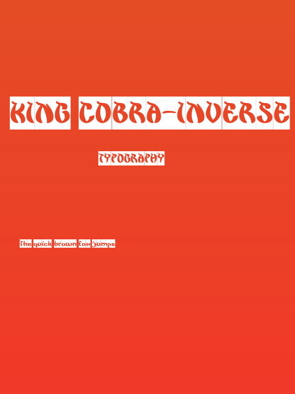 King Cobra-Inverse Poster