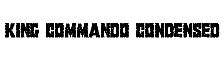 King Commando Condensed  baixar fontes gratis