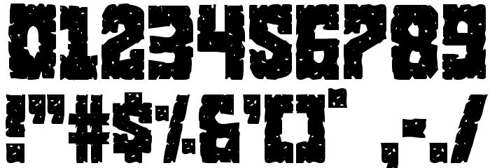 King Commando Condensed Font OTHER CHARS
