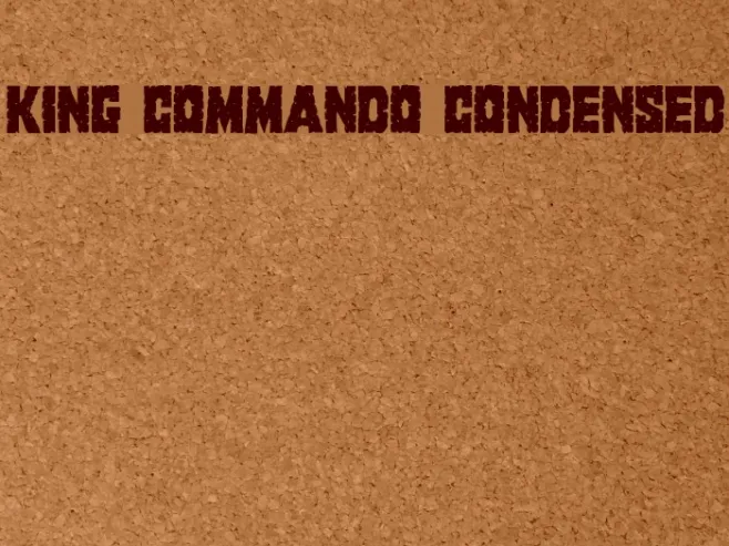 King Commando Condensed Example 1