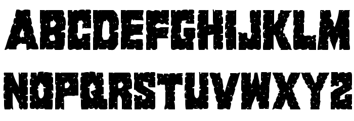 King Commando Condensed Font LOWERCASE