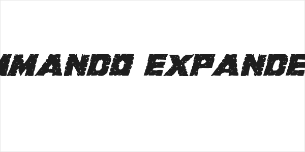 King Commando Expanded Italic Logo