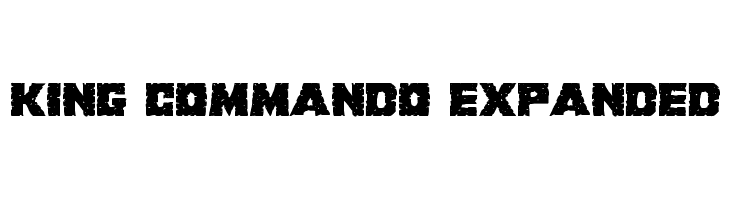 King Commando Expanded  Скачать бесплатные шрифты