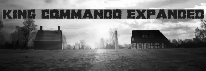 King Commando Expanded Font examples