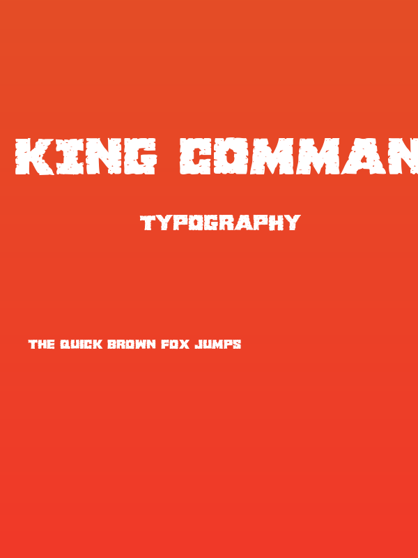 King Commando Expanded Poster
