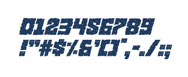 King Commando Italic Other Characters