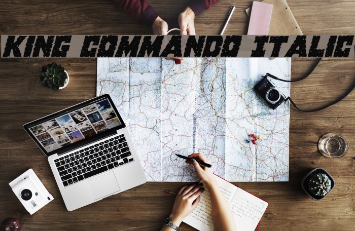 King Commando Italic Example 3