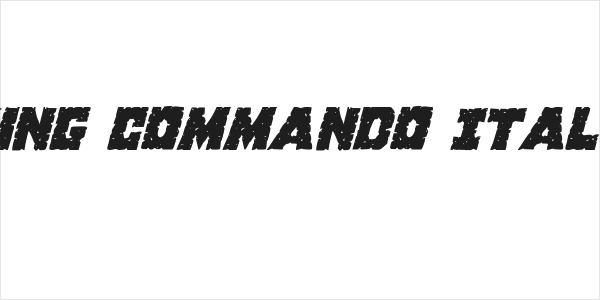 King Commando Italic Logo