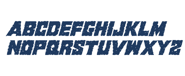 King Commando Italic Lowercase