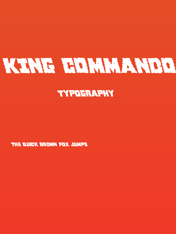 King Commando Leftalic Poster