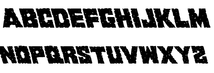 King Commando Leftalic Font LOWERCASE