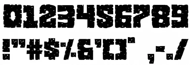 King Commando Regular Font OTHER CHARS
