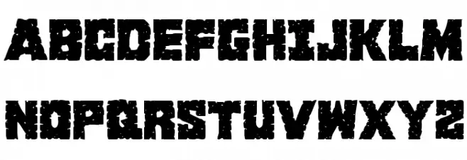 King Commando Regular フォント 大文字