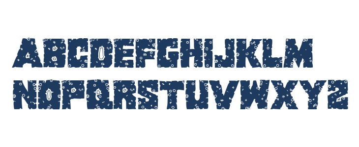 King Commando Riddled II Regular Lowercase