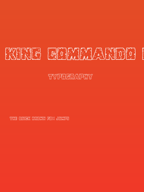 King Commando Riddled III Regular Poster