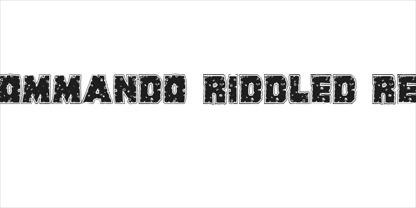 King Commando Riddled Regular Logo