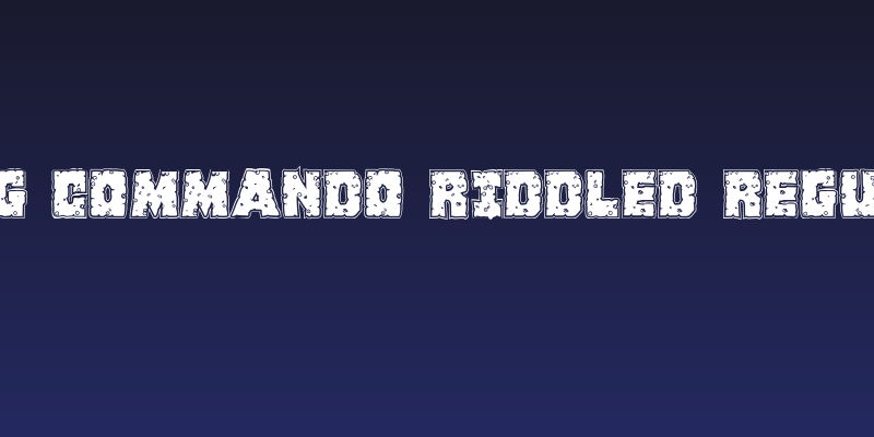 King Commando Riddled Regular Social Header