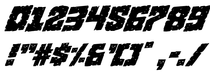 King Commando Rotalic Font OTHER CHARS