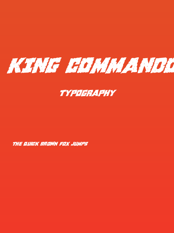 King Commando Rotalic Poster
