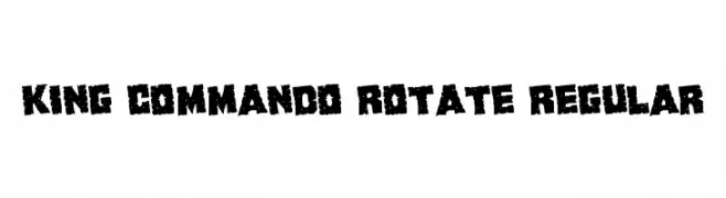 King Commando Rotate Regular  フリーフォントのダウンロード