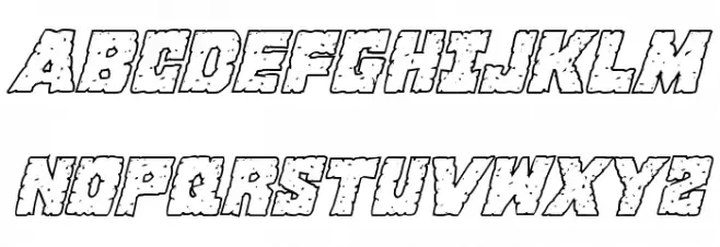 King Commando Shadow Italic Шрифта ВЕРХНИЙ