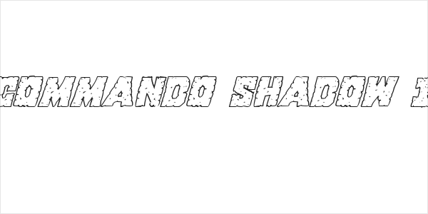 King Commando Shadow Italic Logo
