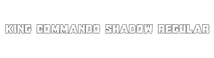 King Commando Shadow Regular Font