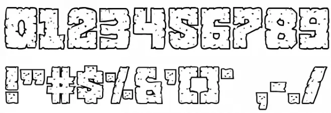 King Commando Shadow Regular Font OTHER CHARS