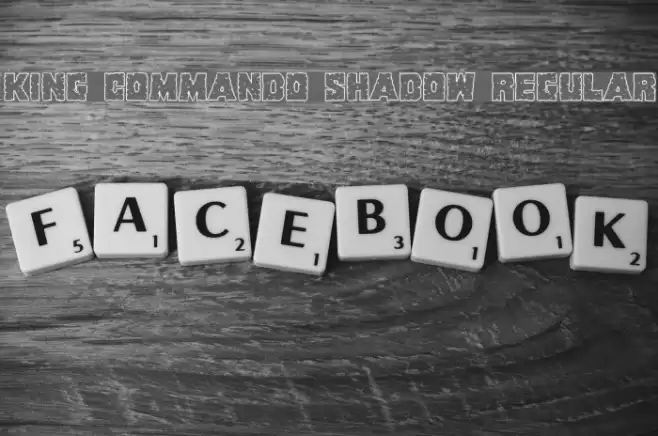 King Commando Shadow Regular Font examples