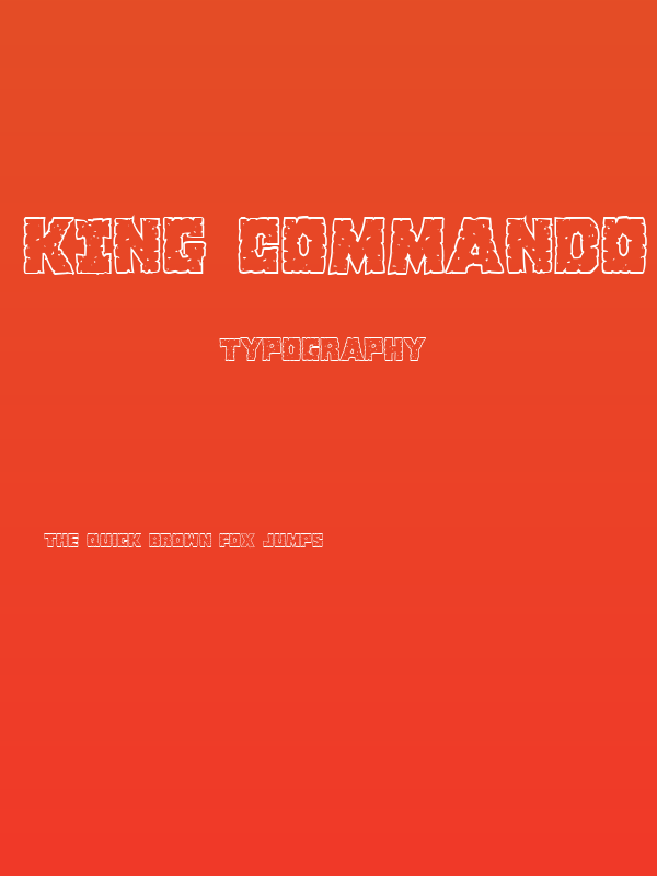 King Commando Shadow Regular Poster