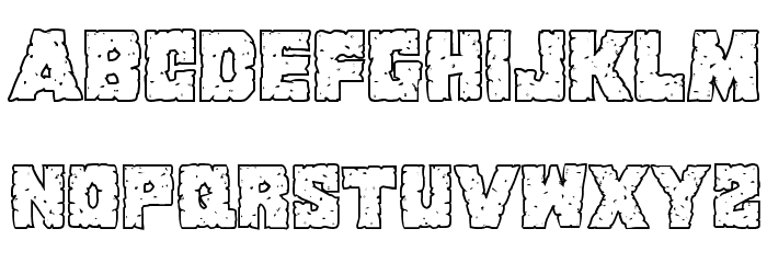 King Commando Shadow Regular Font LOWERCASE