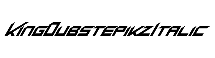 King Dubstepikz Italic  font caratteri gratis