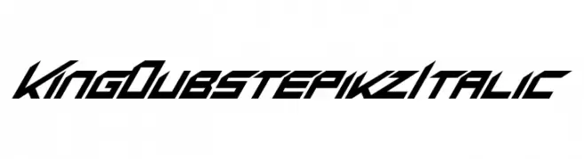 King Dubstepikz Italic  नि: शुल्क फ़ॉन्ट्स डाउनलोड