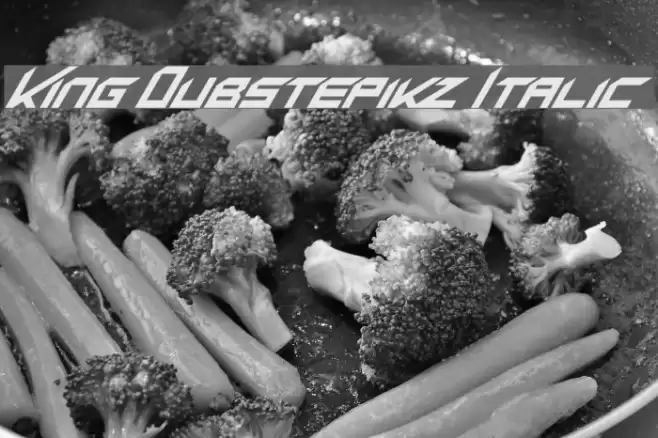 King Dubstepikz Italic Font examples