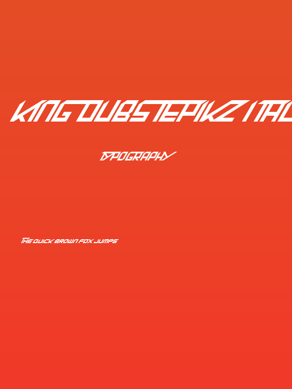 King Dubstepikz Italic Poster