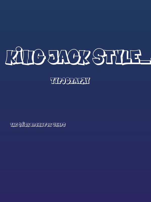 King Jack Style_Shadow Poster